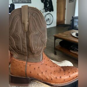 Men’s Tecovas The Emmitt, cowboy boots Western handmade Ostrich Boots